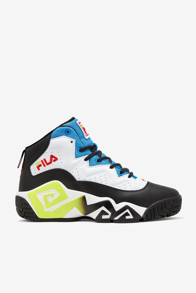 Fila Mb Trainers White/Black/Blue - Mens - 38265MTVG